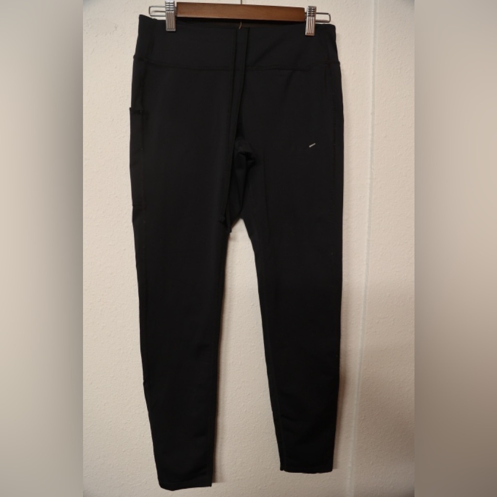 Nike Dri-Fit Running Leggings M — Full Length, Pockets, Mesh Panels, Drawstring